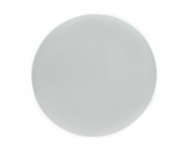 SpectrumLED Nymphea Black & White Rings loftlampe med rund, hvid lysflade og diskret hvid kant set forfra.