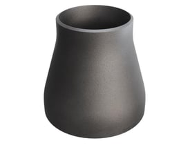 Koncentrisk reduktion i P235GH stål med dimensioner 133,0/4x88,9/3,2, fremstillet efter DIN 2616/EN 10253-2 standarder.