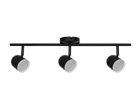 Nielsen Light Spot Hall, en sort loftlampe i metal med tre justerbare spots på 600mm længde.