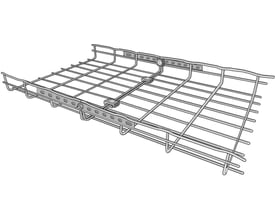 Detalje af Legrand forlængerlaske ED 275-E, 275 mm, el-galvaniseret stål, med synlige monteringshuller og spændebeslag.