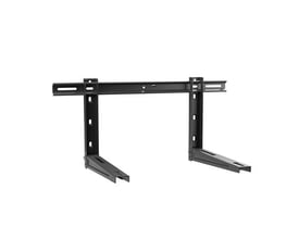Robust sort vægophæng i pulverlakeret metalplade med en bæreevne på 160 kg og dimensioner 465 mm dybde.