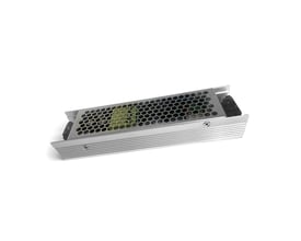 V-TAC 24V VT-24120 LED strømforsyning i metal med køleribber, vist på hvid baggrund.