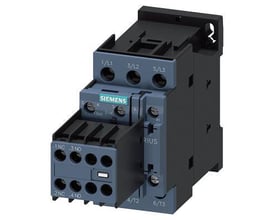 Sirius power kontaktor, 3-polet, 25A, 11kW med 2 NO og 2 NC kontakter, 24VAC, størrelse S0.