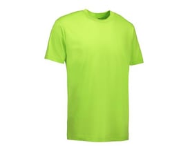 ID Identity Game T-shirt i limegrøn med rund hals og korte ærmer, størrelse M.