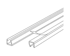 Illustration af Kleinhuis minikanal LC 57, der viser den åbne ende med en afdækning, der er ved at blive fjernet.