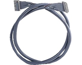 Schneider Electric Telefast kabel til M340 med 32 I/O og 3 meter længde, viser de grå stik og kabelføring.