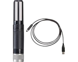 Elma Instruments Swema HC2S USB fugtprobe med sort kabel og USB-stik på hvid baggrund, ideel til PC-baseret fugtmåling.