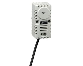 Schneider Electric temperatursensor med 3 meter kabel, hvidt hus med grå detaljer og tydelig logo.