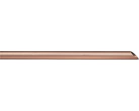 KME hårdt kobberrør på 15 x 1,0 mm med en længde på 1 meter, vist med en skinnende kobberoverflade.