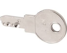 Eaton nøgle til standardlås MS1, M22-ES-MS1. Nøglen er lavet af metal og har indgraveringen MS 1 på hovedet.