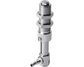 Festo sugekopholder ESH-HDL-3-PK med øget højdekompensator og vakuumtilslutning på siden, fremstillet af metal.