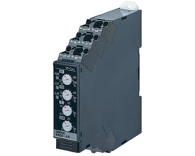 Omron 1-faset strømovervågningsrelæ model K8DT-AS med fjederklemme og display til AC/DC.