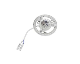 Ledvance LED-ring P på 12 W, model ML 83040 AC, set forfra med driver, ledning og stik.