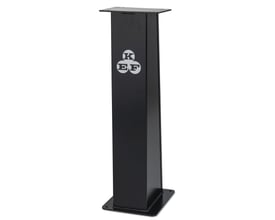 Scantool søjle til KEF Slibette 6N og 8N modeller i sort metal med KEF logo. Søjlen har en bred bundplade for stabilitet.