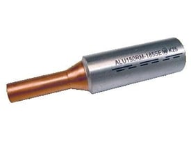 Elpress DIN 46235 Al/Cu-pindbolt AKP35DIN, 35/50mm2 RM/RE, viser en bimetal pindbolt med aluminiumshylster og kobberstift.