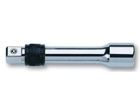 Bahco 1/2" forlænger 8160-B med 125 mm længde, visende den forkromede finish og låsemekanisme på hvid baggrund.