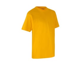 ID Identity T-TIME T-shirt til børn i str. 12/14 i en klar gul farve, vist på hvid baggrund uden detaljer.
