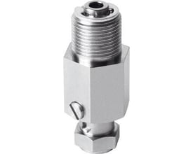 Festo holder ESH-HF-3-M14X1 til vakuumsuger med 6 mm højdekompensator og M14x1 gevind, fremstillet i metal.