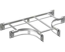 Schneider Electric T-afgrening 56-300 FZV, 300mm bred og varmgalvaniseret i stål, viser T-formet kabelbakke.