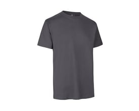 ID Identity T-shirt Pro i silver grey, størrelse 5XL, med en ren og enkel frontvisning på hvid baggrund.