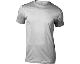 Bagfra set Mascot T-shirt Calais i grå meleret 90% bomuld 10% viskose, 175g/m2, model 3XL.