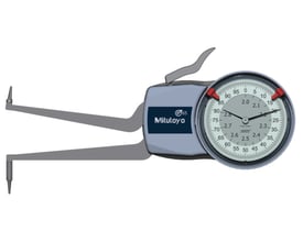 Mitutoyo analog indvendig skydelære med måleur og IP65 beskyttelse, der måler fra 2 til 2,8 tommer.