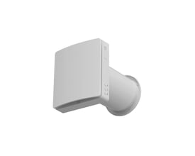 Arida Venti 160 WiFi stillerumsventilator i hvid plast, vist fra siden mod en hvid baggrund med fokus på designet.