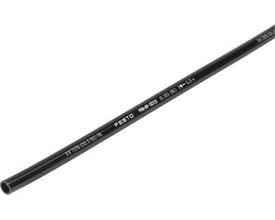 Festo trykluftslange PAN MF 4X0,75 i sort, med tydelig mærkning af 'Festo' og dimensioner på den sorte slange.