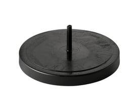 Geberit PEH afpropningsstykke i sort PEH materiale med en diameter på 125 mm, designet til svejsning.