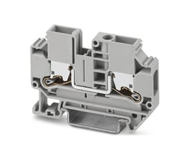 Phoenix Contact XTV 6 samlemuffe i grå plast med synlige metaldele til ledningsføring, vist på hvid baggrund.