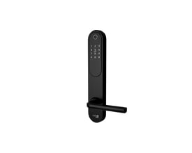 Sort Zafe T-Lock HOME-dørlås til Scandi 57 mm med numerisk tastatur og vandret dørgreb.