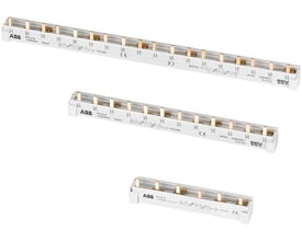 ABB PS-4/12, L1-L2-L3-N sløjfeskinner til 10mm² ledere, der passer til S200, F200 og DS200.