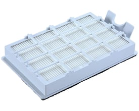 Makita Hepa filter til rygstøvsugerne VC008G og VC009G, fremstillet i hvid plast med foldet filtermateriale.