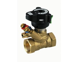 Danfoss MSV-BD manuel indreguleringsventil DN 25, Rp 1" med detaljerede specifikationer trykt på kroppen.