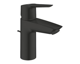 Grohe Start håndvaskarmatur i mat sort, S-size, med 109 mm tud og løft-op bundventil.