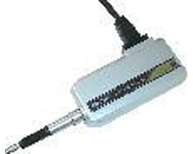 Linear gage LGF taster, model 542-161, med robust hvidt kabinet og synligt stik til kabeltilslutning.