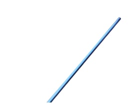 Blåt forlængerhåndtag til betonglatter TRO 1200, 180 cm langt, vist mod hvid baggrund.