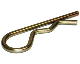 En el-galvaniseret hårnålesplit ART 969-L med 3mm diameter og 67mm længde, placeret på hvid baggrund.