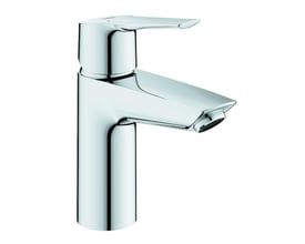 Grohe Start håndvaskarmatur i forkromet messing med et enkelt greb, glat krop og moderne design.