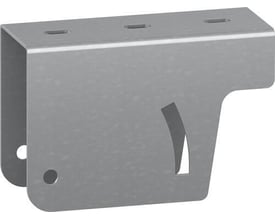 Lauritz Knudsen justerbar CLX3 loftfæste FZS lavet af galvaniseret stål med monteringshuller og udskæring forjustering.