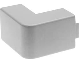 OBO Bettermann udvendigt hjørne til kabelkanal i lysegrå PVC, model 30 x 45 mm.