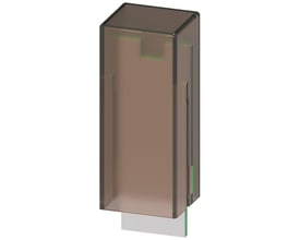 Siemens RC-element PTM til 24-48V AC SIRIUS-relæer, type nr. LZS:PTMU0524, med gennemsigtigt brunt kabinet.