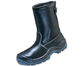 Atlas sikkerhedsstøvle Duo Soft 930 HI HRO i sort glatlæder med grov slidbane og pronose for ekstra slidstyrke.