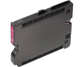 Weidmüller magenta farvepatron til Printjet Advanced printere, set fra siden med synlig 'M' for magenta.