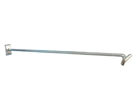 Maskinfabrikken Universal krog med hyldeforkantsliste, 450mm lang og Ø6mm tyk, i metal.