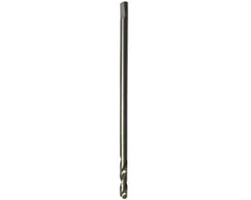 Ironside centerbor til hulsav, 6,35 mm x 150 mm, hvor skaftets flade ende og spiralformede boretip ses tydeligt.