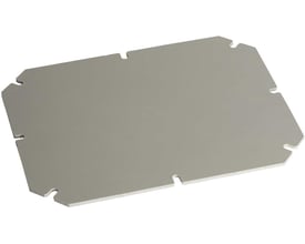Schneider Electric Thalassa montageplade i grå, lavet af galvaniseret stål med målene 325 x 275 mm.