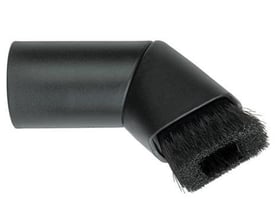Metabo polsterbørste med sort, vinklet mundstykke og tætte børster, Ø35 mm og 60 cm lang.