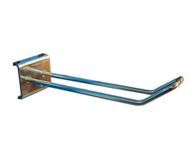 Maskinfabrikken Universal dobbelt varekrog, 150mm lang, Ø4mm, med firkantet snude og dobbelt bagplade.