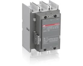 ABB AF460-30 kontaktor med trepolklemmer øverst og nummererede forbindelsespunkter i bunden. Kontaktoren har grå og rød mærkning.